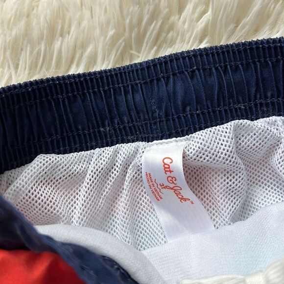 Cat & Jack Striped Swim Trunks Shorts Size 3T - Picture 3 of 3